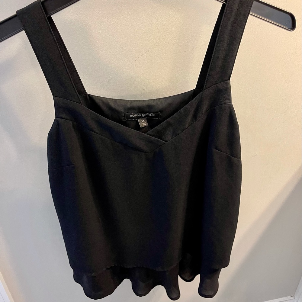 Black Banana Republic tank blouse XS